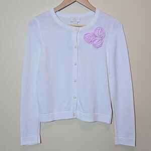 Kate Spade Rosette Cardigan Girl's 14 Years Skirt the Rules Easter Spring